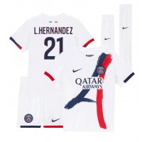 Dres Paris Saint-Germain Lucas Hernandez #21 Gostujuci za djecu 2024-25 Kratak Rukav (+ kratke hlače)